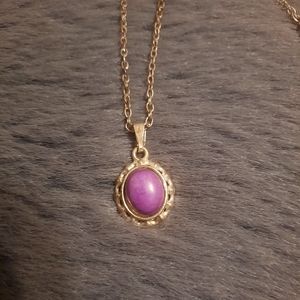 Antique purple necklace
